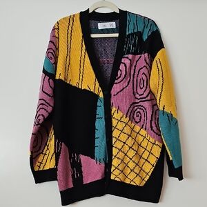 Disney Women's Vibrant Patchwork Cardigan
